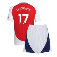 Maglia Calcio Arsenal Oleksandr Zinchenko #17 Prima Divisa Bambino 2024-25 Manica Corta (+ pantaloncini)